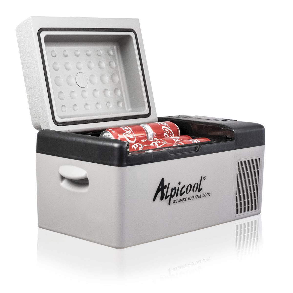 Alpicool C20 portable compressor fridge freezer 21Quart(20Liter) for car and home - 12V/24V DC and 110V AC