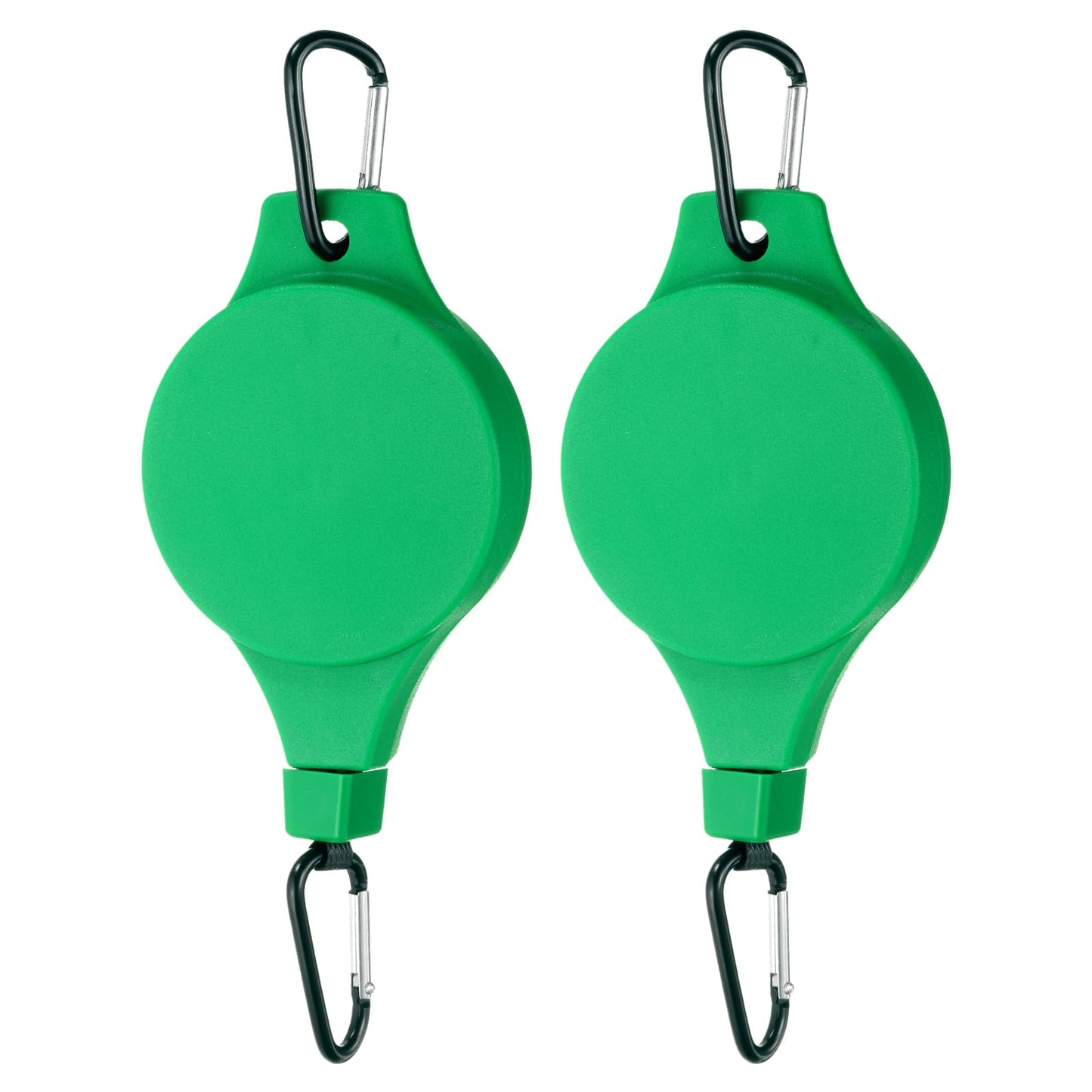 PATIKIL Plant Hanger, 2 Pcs Pulley Retractable Hanging Flower Basket Hook Indoor and Outdoor Plant Pots Holder, for Planters, Flower Basket, Wind Chimes, Lanterns, Bird Feeders, Green