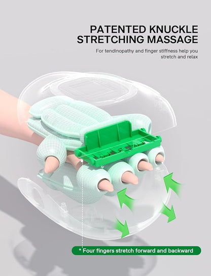 Medisana Hand Massager with Heat and Compression, Cordless Hand Massager for Arthritis and Carpal Tunnel Relief, Knuckle Stretching Massage, Birthday Christmas Gifts for Men Women Dad Mom-Black