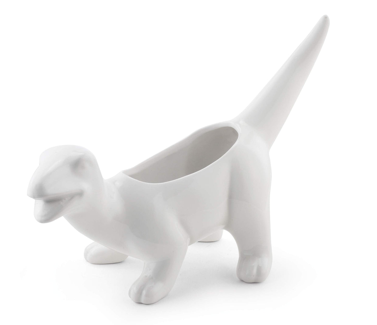 Napco Imports Indoor Outdoor Plant Succulent Herb Flower Pot 2 x 4 Inch Ceramic Triceratops Dinosaur