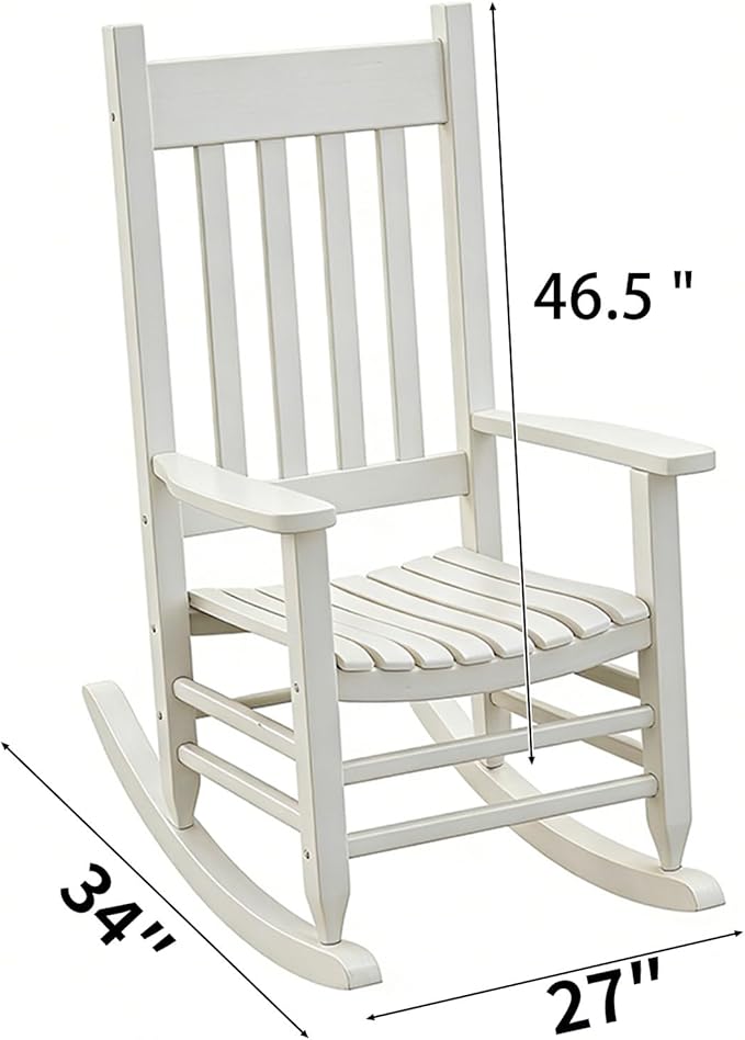 Oversized Outdoor Wooden Rocking Chair