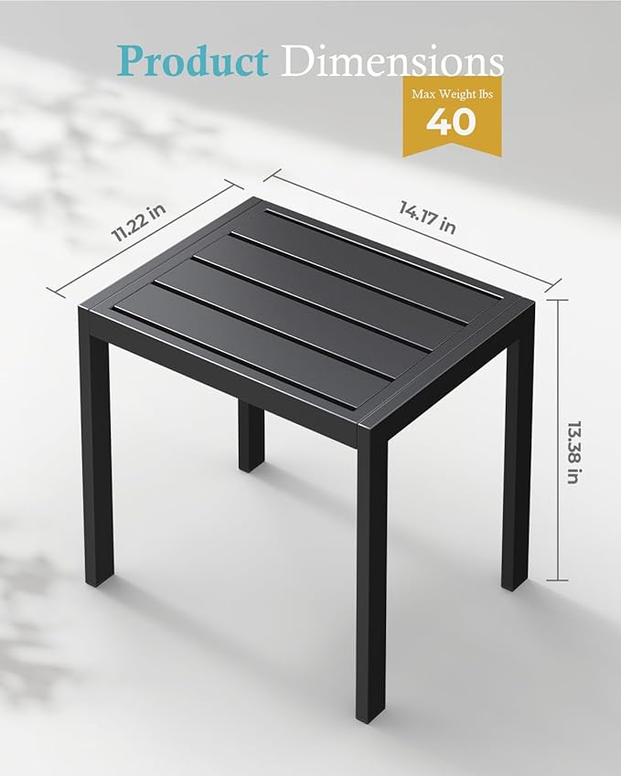 Ciokea Aluminum Foldable Lounge Chairs Set of 4