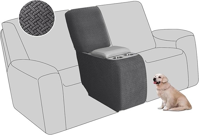 ALIECOM Recliner Sectional Couch Covers L Shape Stretch Corner Reclining