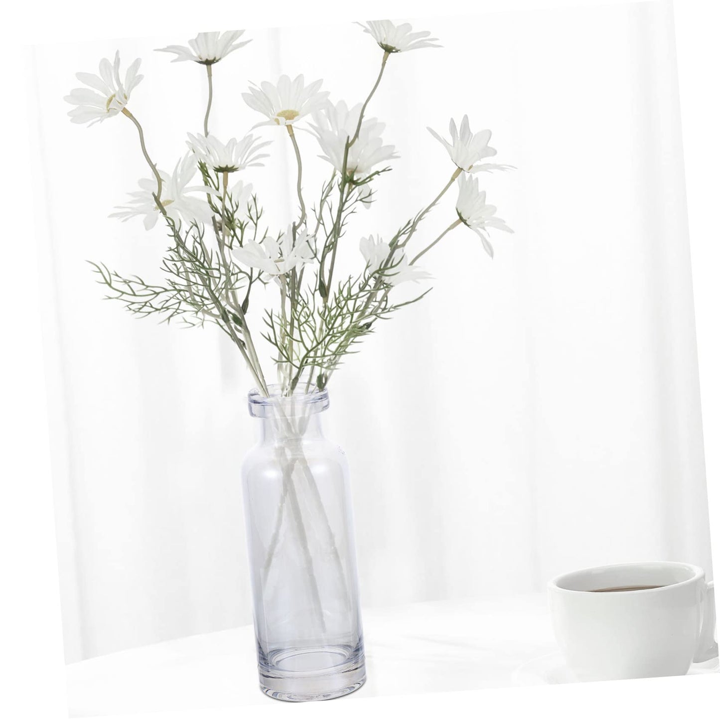 Cabilock Desktop Hydroponics Glass Planter Vase Stylish Terrarium for Home Decor Simple Design Small Bulb Container for Plant Lovers