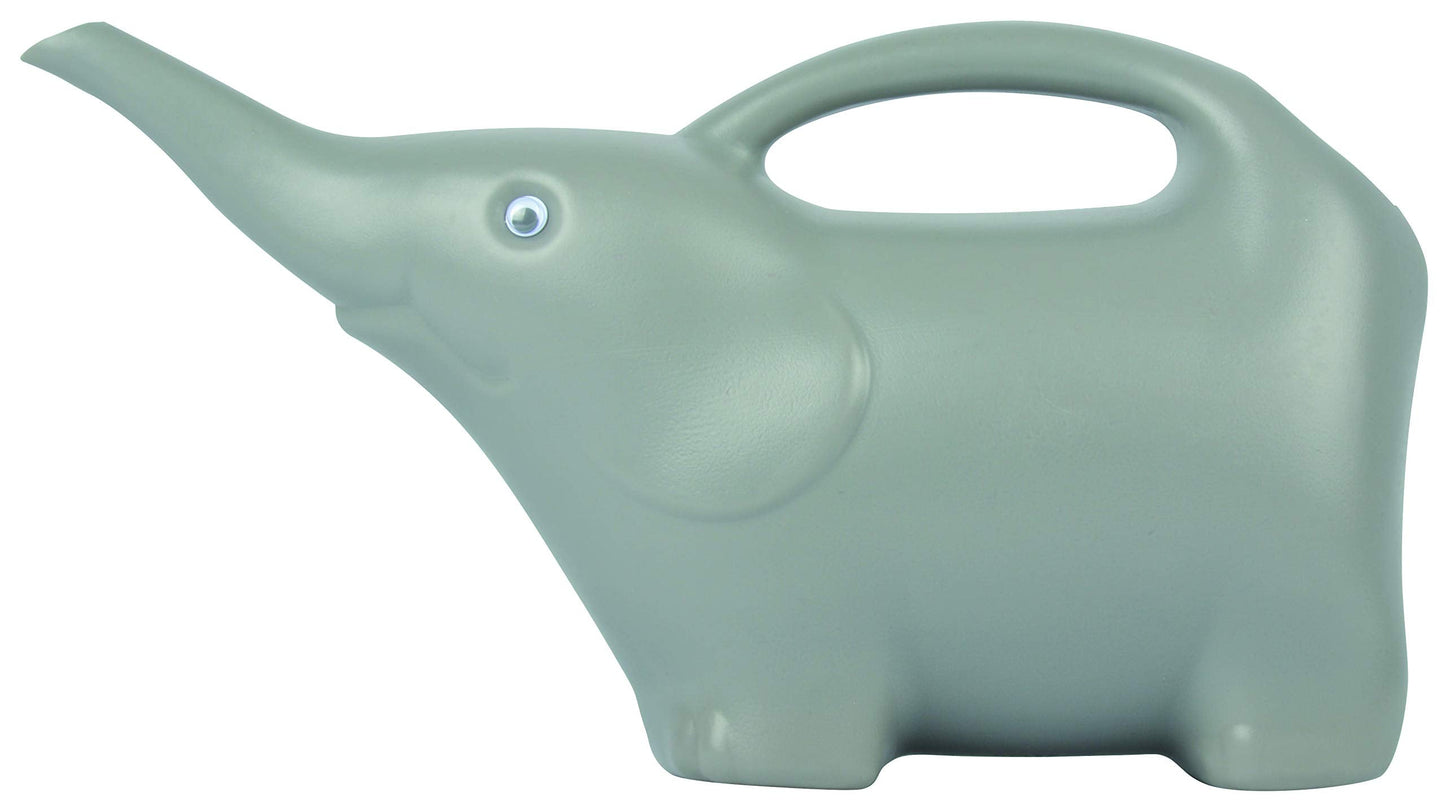 Elephant Watering Can, Plastic, Gray
