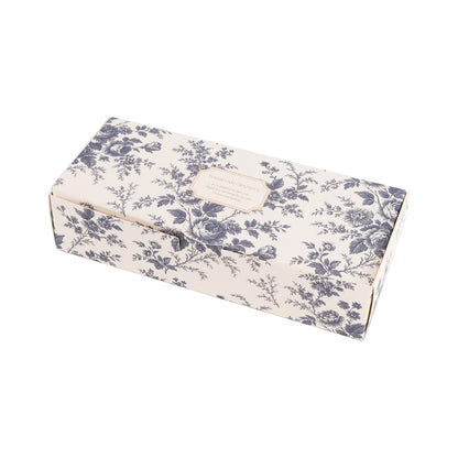MUNID Rose-Pattern Rectangular Gift Box - Small, 5 pieces, 3 options, 7.87 x 3.34 x 1.85 inches (L x W x H) (BLUE)