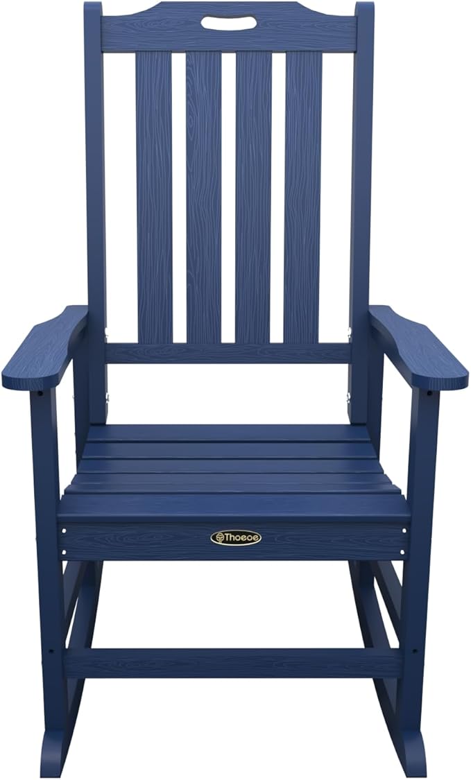 THOEOE Oversized Rocking Chair Set of 8, Outdoor Rocking Chair