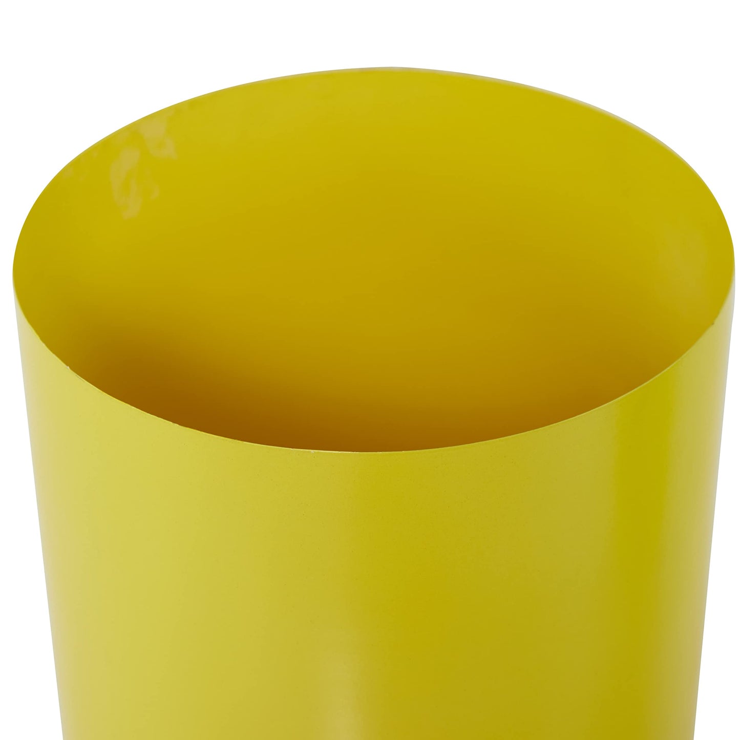 CosmoLiving by Cosmopolitan Metal Planter, Set of 2 16", 13"H, Yellow