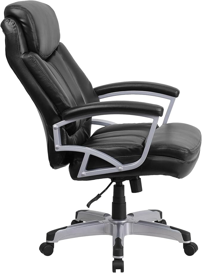 Flash Furniture HERCULES Series Big & Tall 500 lb. Rated Black LeatherSoft