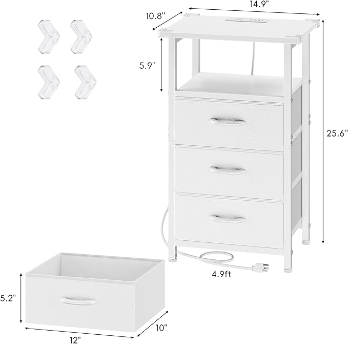 Vagusicc Nightstand Set of 2
