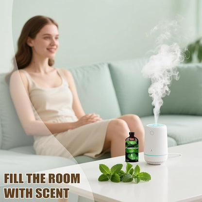 Peppermint Essential Oil, Peppermint Oil 4 Fl Oz 120ML for Diffuser Humidifier Yoga Cleaning DIY Candle Soap Making MUMAZYL Essential Oils