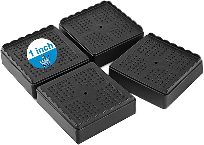 Bed Risers 1 inch, 2 inch, 3 inch, 4 inch Heavy Duty, Adjustable Furniture Riser