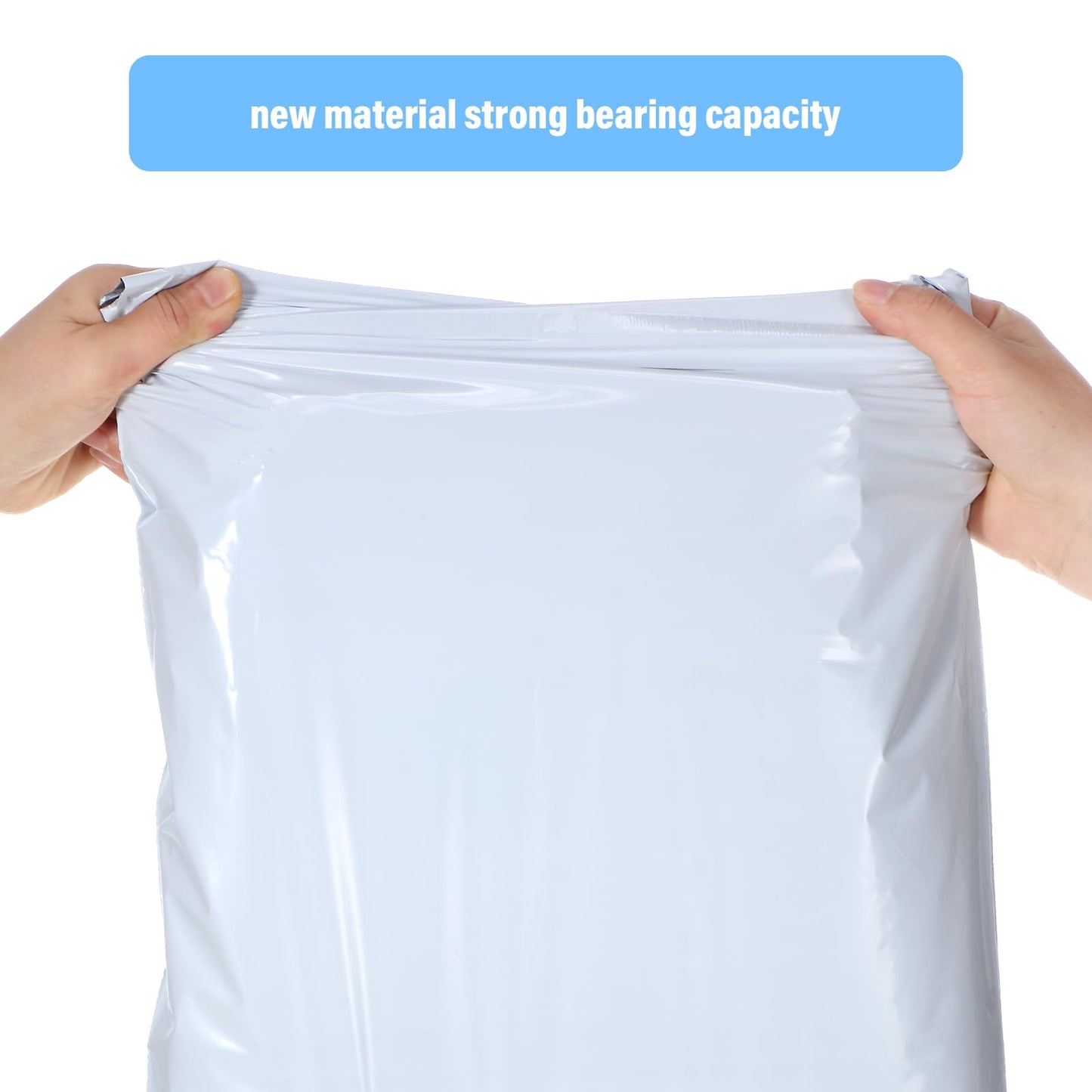 Outus 120 Pcs Poly Mailer Envelope 4 Sizes Shipping Bags Self Adhesive Clasp Envelope Self Adhesive Tear Proof Mailing Covers(6 x 10 In, 8 x 12 In, 10 x 14 In, 11x 16 in,White)