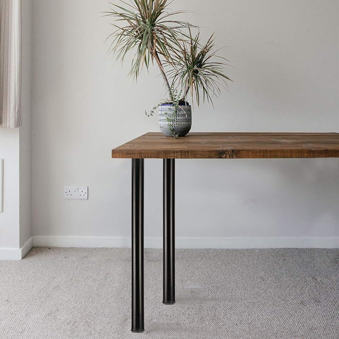 QLLY 27.5 inch/ 70cm Adjustable Metal Desk Legs, Heavy Duty Furniture Table Legs