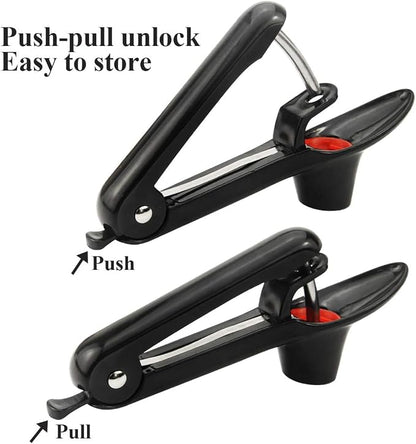 Cherry Pitter Tool, Cherry Pit Remover Tool, Cherry Picker, Fruit Core Remover Design for Make Delicious Cherries Dishes and Cocktail Cherries (Black)