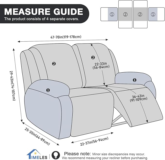 Timeles Recliner Covers Recliner Loveseat Covers Reclining Couch Covers Sofa