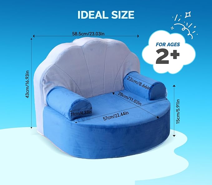 Snuggly Toddler Chair, Soft Kids Sofa