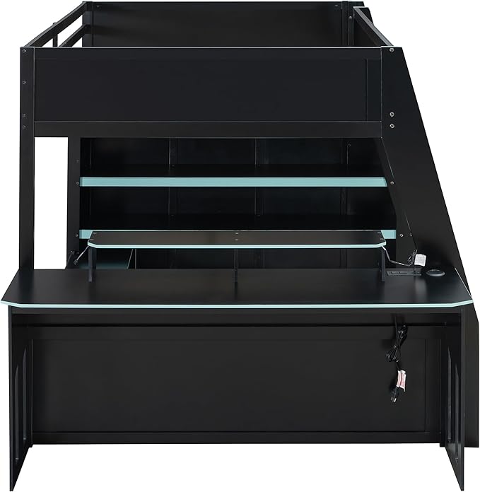Full Size Wood Esports Loft Bed