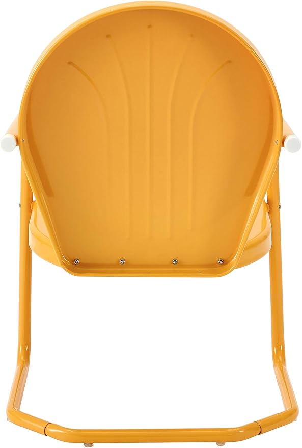 Crosley Furniture Griffith Outdoor Chair, Retro Metal Patio Chairs