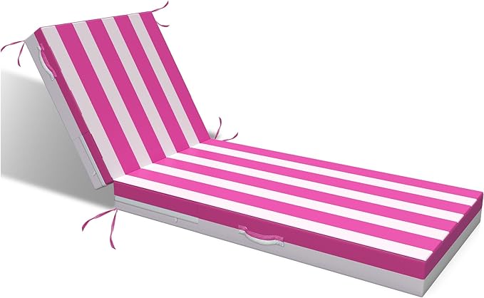 L'AGRATY Outdoor Lounge Chaise Cushion: 72x21x3 Inch Waterproof Lounge Chair