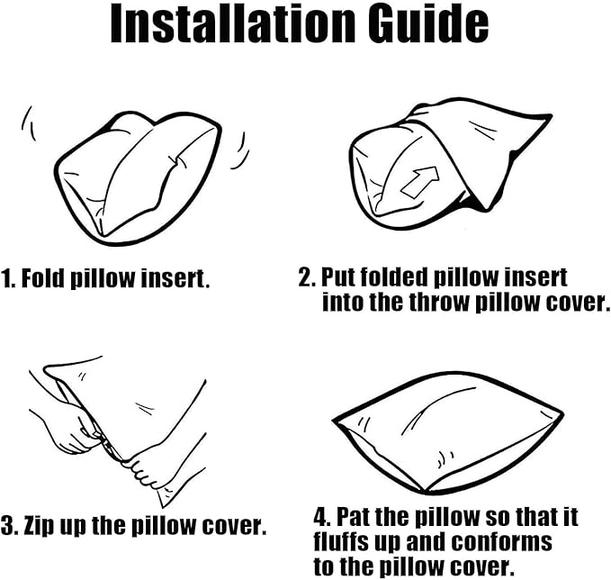 NiNi ALL Pack of 2 Decorative Outdoor Waterproof Pillow Covers Square Garden