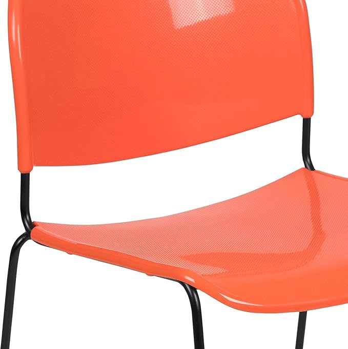 Flash Furniture HERCULES Series 5 Pack 880 lb. Capacity Orange Ultra-Compact