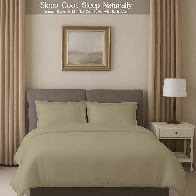 Sleeper Sofa Bed Sheet, 100% Cotton 400 Thread Count, 4 Piece Set, Deep Pocket