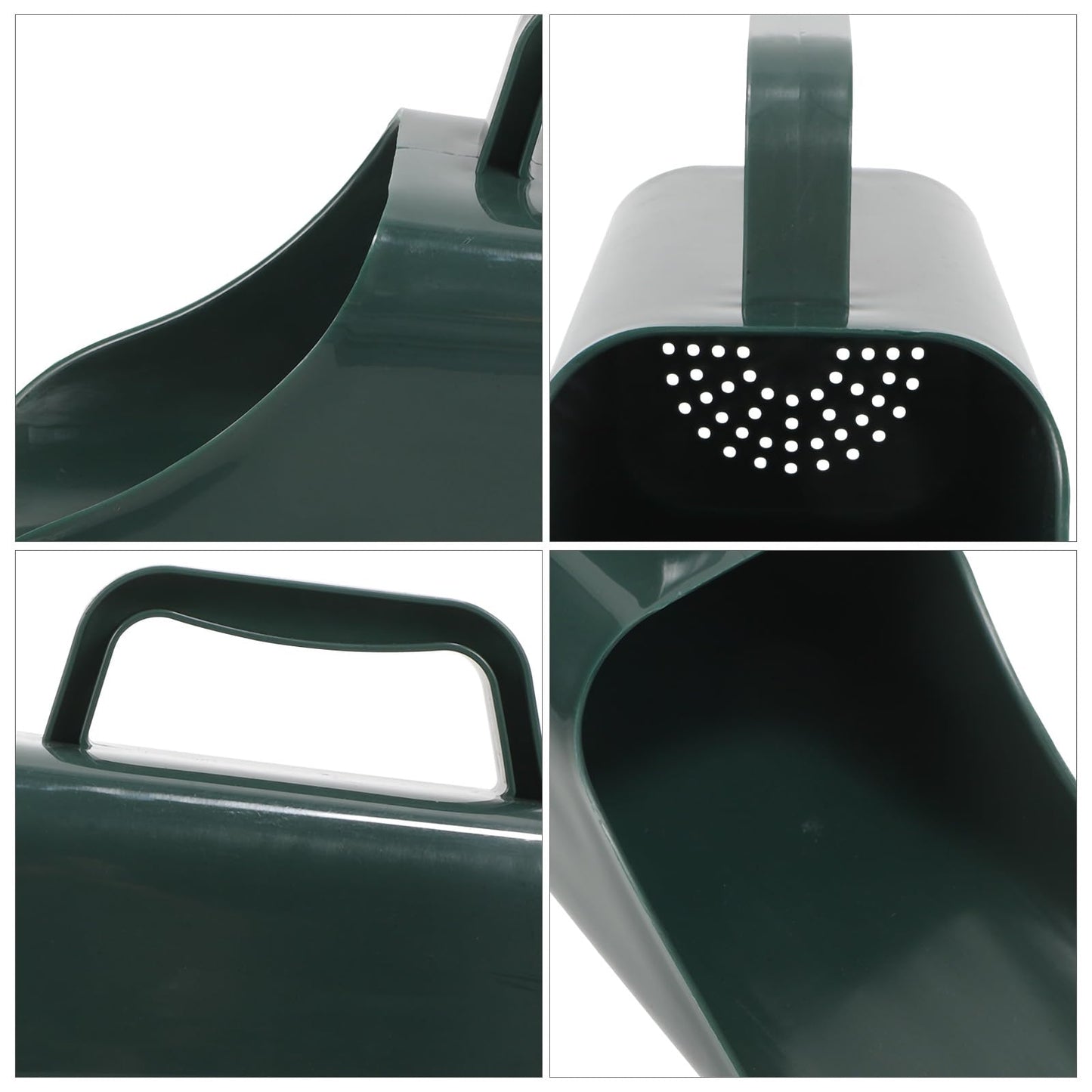 GAROZATION Multifunctional Garden Soil Scoop Shovel for Planting and Bonsai Portable Hand Soil Scooper with Large Military Green Plastic Bucket Suitable for Potting