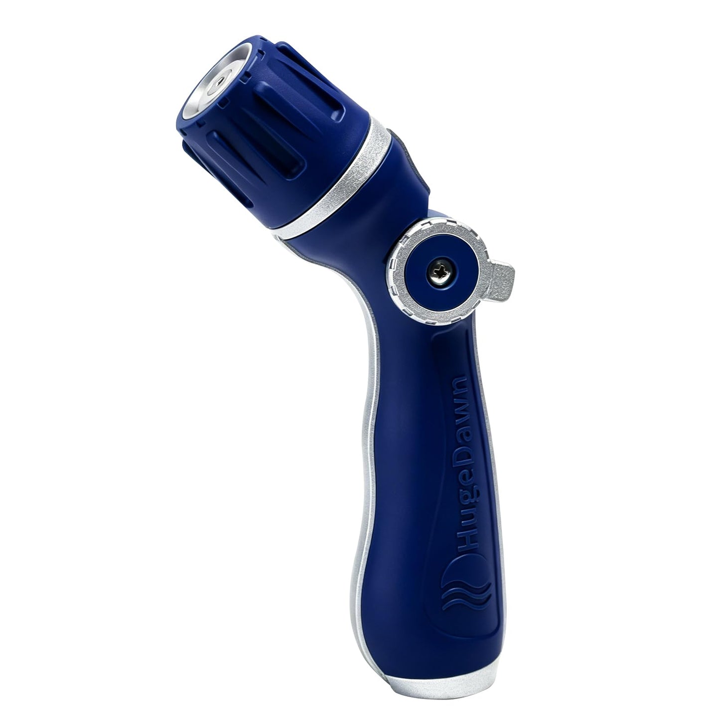 HugeDawn Garden Hose Nozzle, Heavy Duty Metal Sprayer Nozzle, Non-Slip Thumb Control, 3/4" GHT High Flow for Quick Watering & Cleaning (Blue)