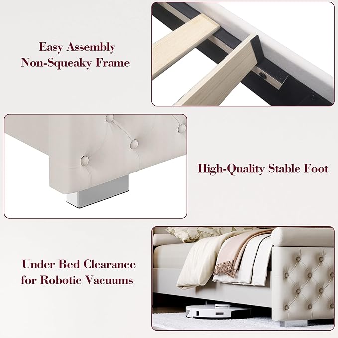 ROCHECASA King Size Bed Frame