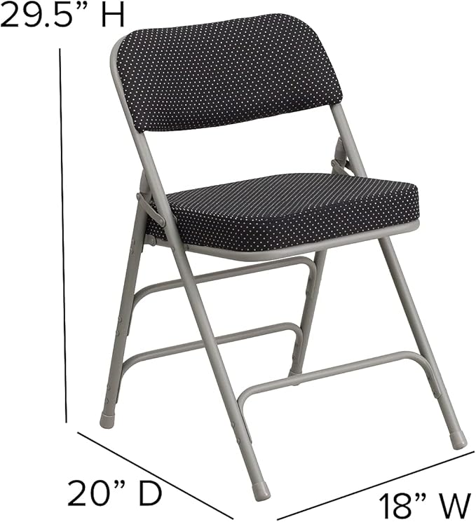 Flash Furniture HERCULES Series Premium Curved Triple Braced & Double Hinged