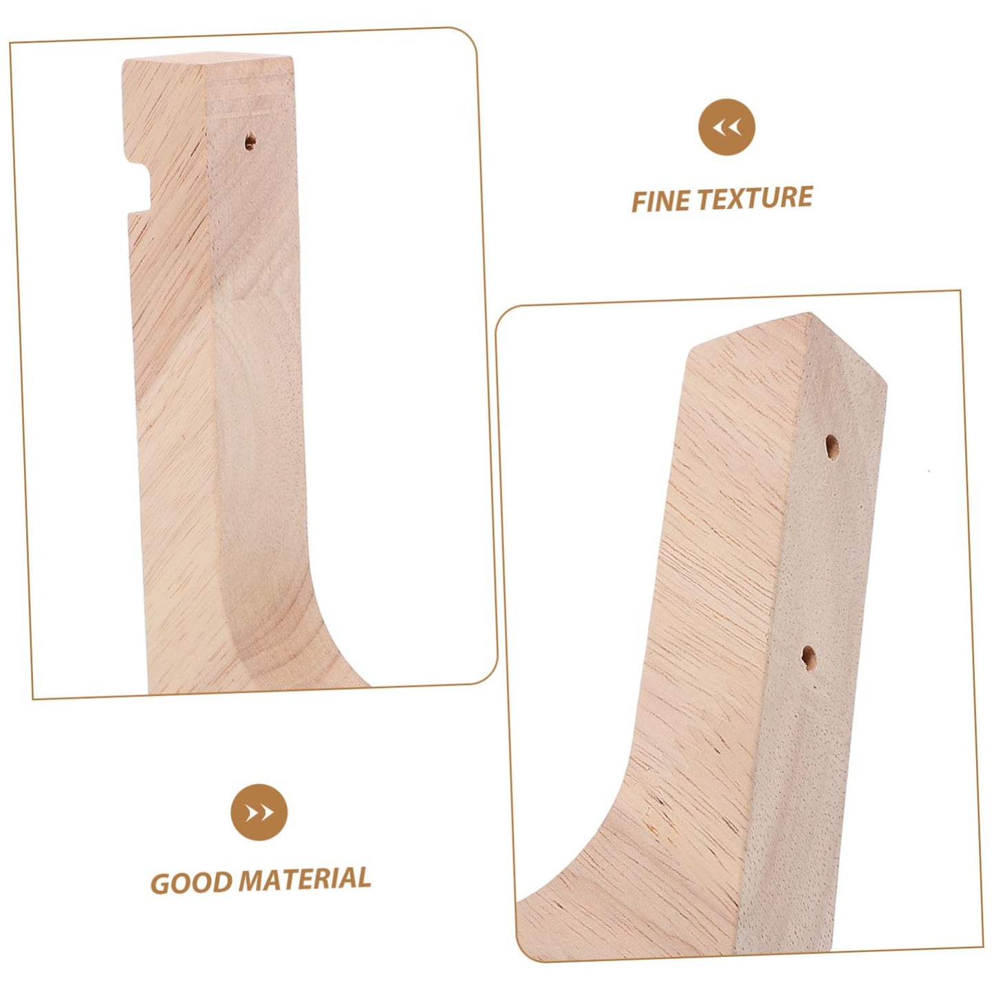 TIDTALEO 2pcs Wooden Plant Hanger Hooks Heavy-Duty Wall Mount Brackets for Indoor and Outdoor Hanging Pots Sturdy Natural Wood Plant Holder Stand for Wall Hanging and Flowerpots