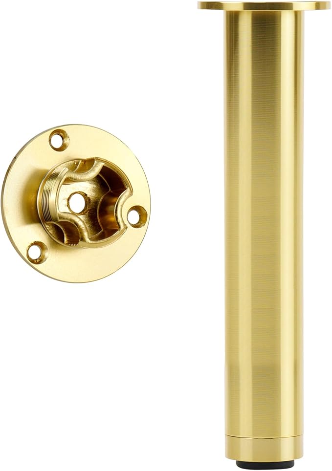 4 Pcs Gold Adjustable Sofa Legs Metal Modern Furniture Legs