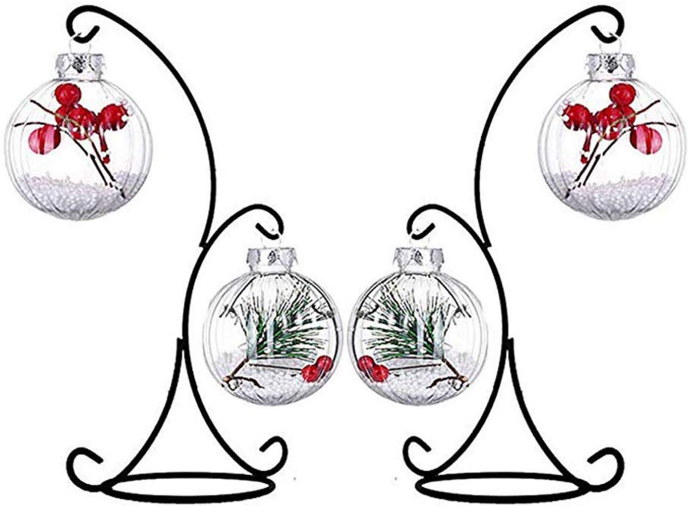 VERSAINSECT isplay Stand, 2 Pack Iron Hanging Stand Rack Holder for Hanging Glass Globe Air Plant Terrarium, Witch Ball and Home Wedding Decoration