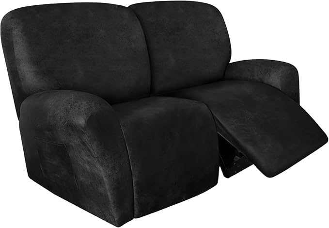 ANARACHON Loveseat Recliner Cover Leather Look Recliner Loveseat Covers