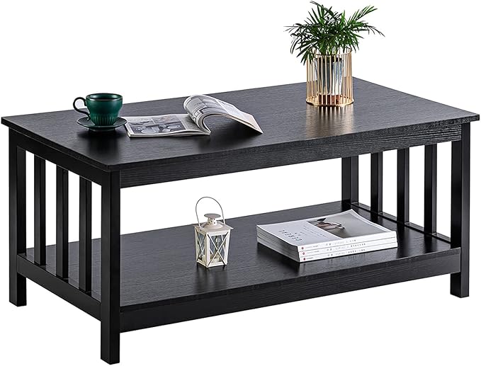 ChooChoo Mission Coffee Table, 40 Black