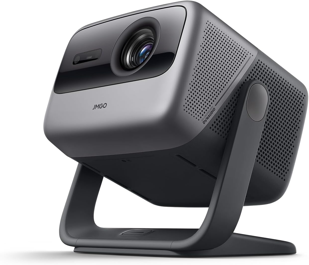 JMGO N1 Ultra 4K Triple Laser Projector, 360° Freestyle Gimbal, Blu-Ray 3D, 1900 ISO Lumen, HDR 10, Android TV 11, 10W*2 Dynaudio Speakers, Instant Keystone Correction, Smart & Portable Theater