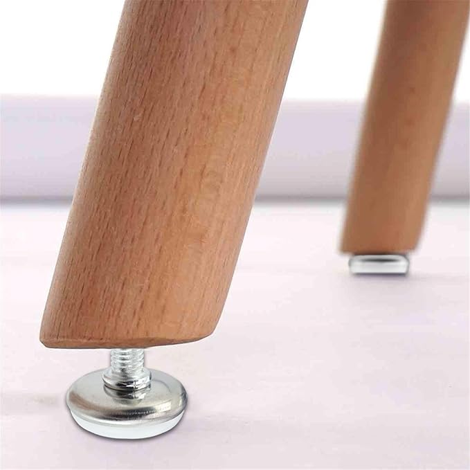36PCS Screw on Furniture Glides Adjustable Furniture Leg Base Leveller M6 x