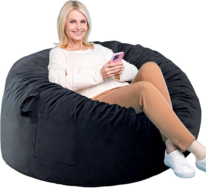 Bean Bag Chairs, Memory Foam Stuffing Bean Bag Chair