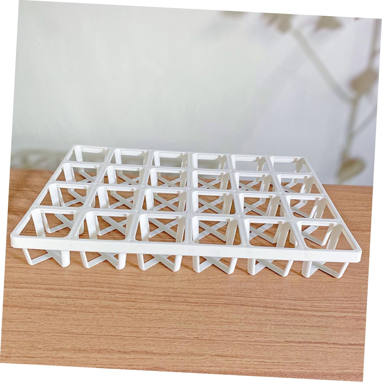 TOYANDONA 6Pcs Square Nursery Pot Holders for Vegetable Germination Durable Planting Tray Racks Lightweight and Reusable Greenhouse Sowing Trays for Plants