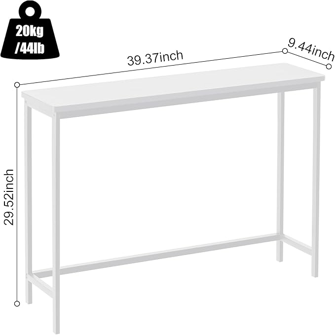 VASMIA Console Table, Entryway Table, Narrow Sofa Table, Living Room