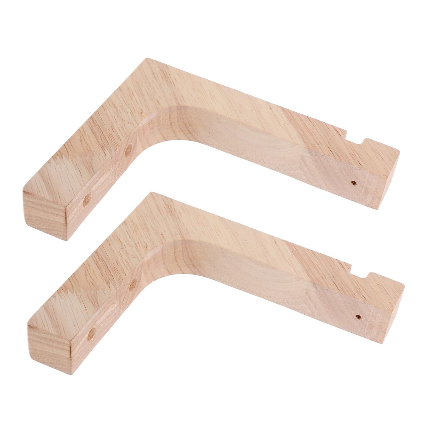 Kichvoe Wooden Plant Hanger Hooks 2pcs Heavy-Duty Wall-Mounted Indoor Plant Hanging Brackets for Flowerpots with Natural Wood Finish Suitable for Patio and Garden