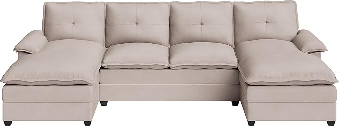 110" U-Shaped Sectional Sofa