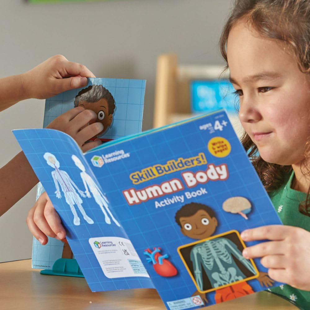 Learning Resources Skill Builders! Human Body Activity Set - Anatomy and Science Classroom Must Haves, STEM Study Tools, Back to School Kits, Homeschool Gifts for Students
