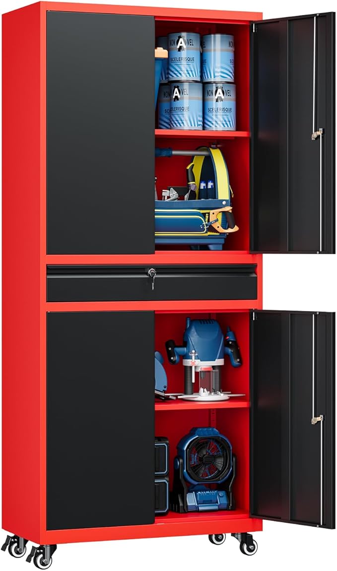 Yizosh Metal Garage Storage Cabinet