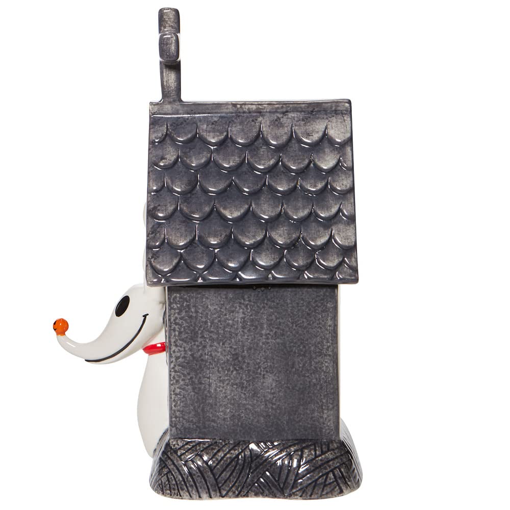 Department 56 Disney Ceramics The Nightmare Before Christmas Zero in Dog House Sculpted Cookie Jar Canister, 13.75 Inch, Multicolor