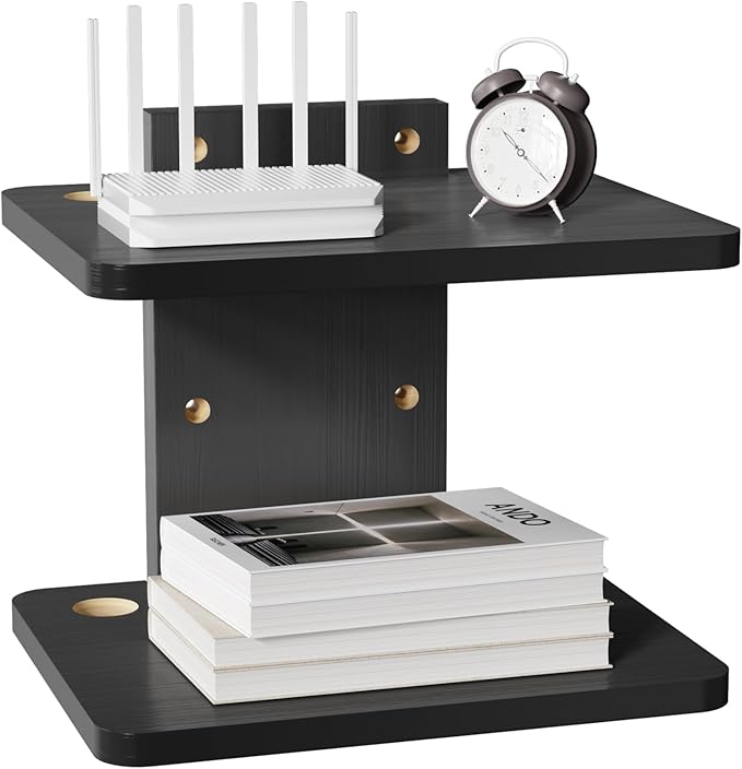 WALI Floating TV Shelf, 2 Tier Projector Shelf