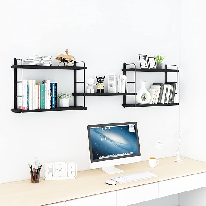 MXCSE Wall Shelves, Wall Mounted Bookshelves, DIY Floating Shelves