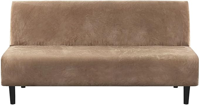 H.VERSAILTEX Real Velvet Futon Cover Armless Sofa Covers Sofa Bed Covers