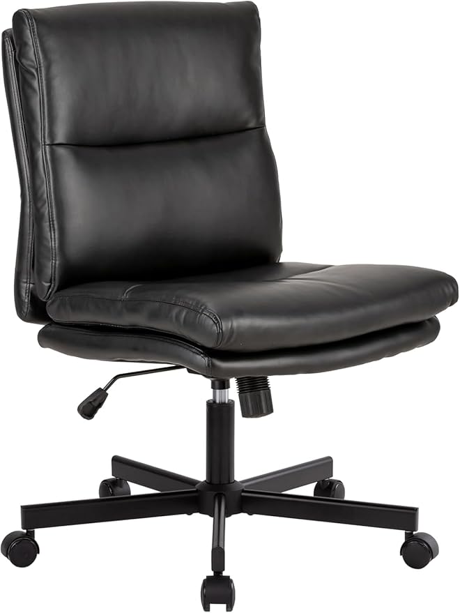 LUCKWIND Armless Office Desk Chair